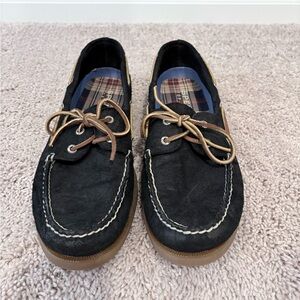 Sperry Black and Tan Boat Shoes